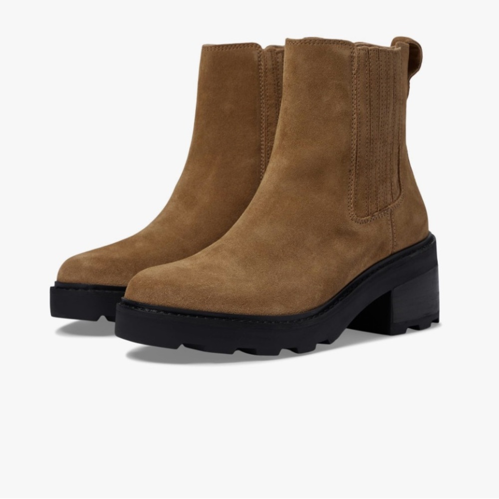 Madewell Gwenda Platform Ankle Boot in Suede (Toffee/9.5)